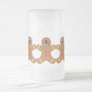 "Die Ingwer-Jungen-" Lebkuchen-Mann-Jungen-Band Mattglas Bierglas