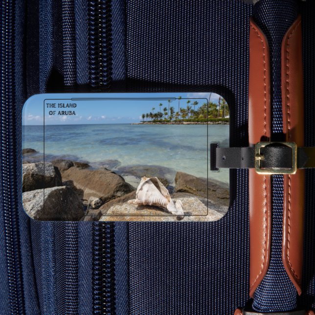 Die Insel Aruba Gepäckanhänger (Vorderseite Insitu 4)