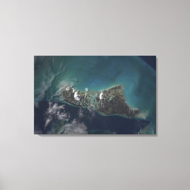 Die Insel der Bahamas-Andros Leinwanddruck (Vorderseite)