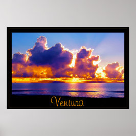 Die Inseln Blau Poster