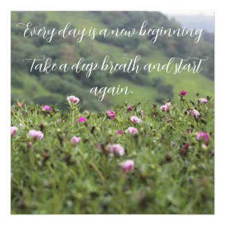 Die Inspiration der Natur Motivierend Fotodruck
