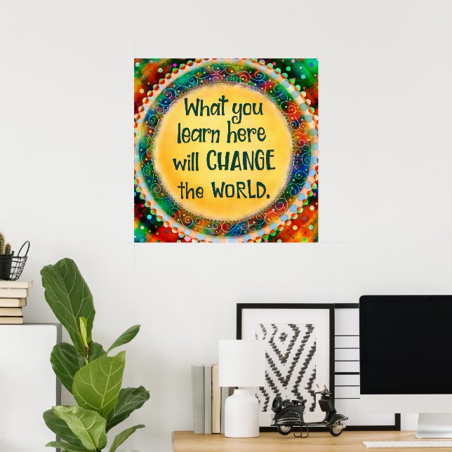 Die Inspiration für die Schule verändert das Klass Poster (Heimbüro)
