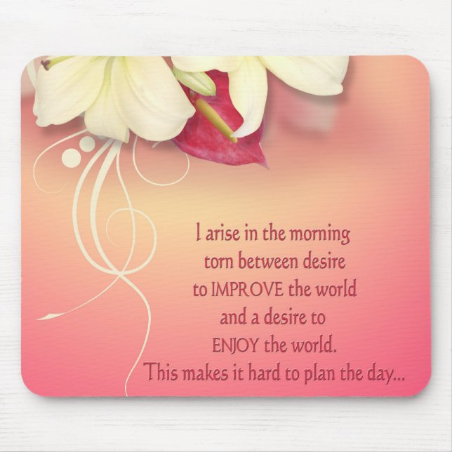 Die Inspiration von heute Mousepad (Vorne)