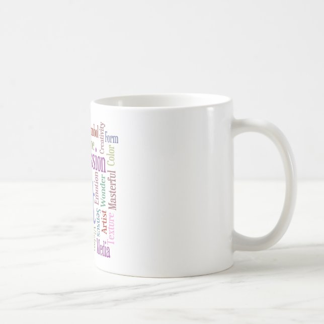 Die Inspirations-Wort-Kunst des kreativen Kaffeetasse (Rechts)