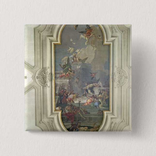 Die Institution des Rosenbeetes durch St Dominic Button (Vorderseite)