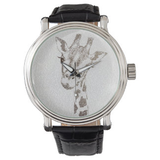 Die intellektuelle Giraffe Armbanduhr