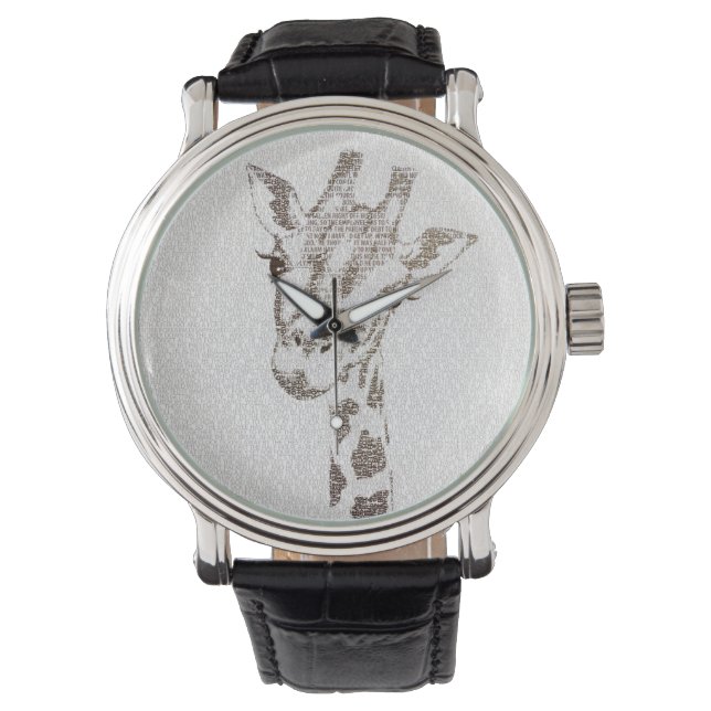 Die intellektuelle Giraffe Armbanduhr (Vorderseite)