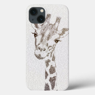 Die intellektuelle Giraffe - Typografiekunst Case-Mate iPhone Hülle