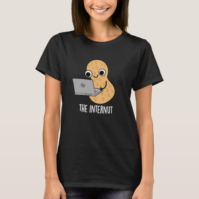 Die Internet-Funny Internet Peanut Pun Dark BG T-Shirt (Vorderseite)