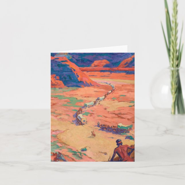 Die Intruder von Maynard Dixon Dankeskarte (Vorderseite)