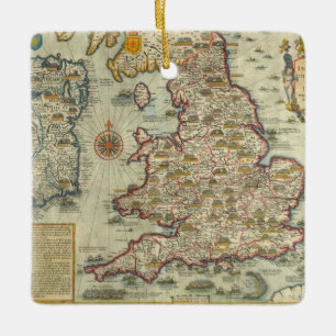 Die Invasionen von England u. von Irland Keramikornament