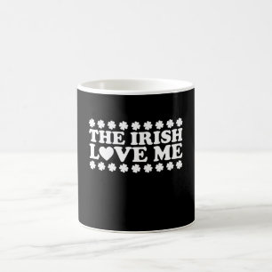 Die Iren lieben mich Shamrock St Patrick's Day Ret Kaffeetasse