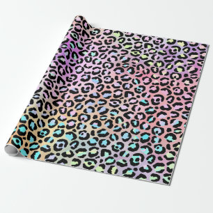 Die Iridescent Leopard Serie Design 6 Geschenkpapier