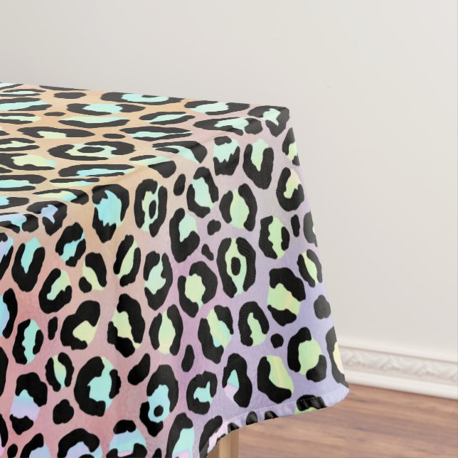Die Iridescent Leopard Serie Design 6 Tischdecke (Beispiel)