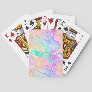 Die iridierende Leopard-Serie Design 3 Spielkarten