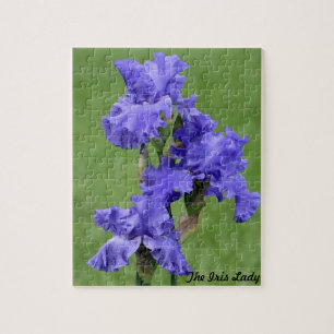 Die Iris-Dame Foto Puzzles und Zinn