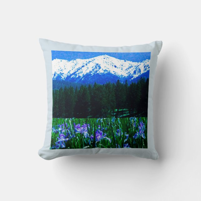 Die Iris des Elchhorngebirgskissens Kissen (Vorderseite)