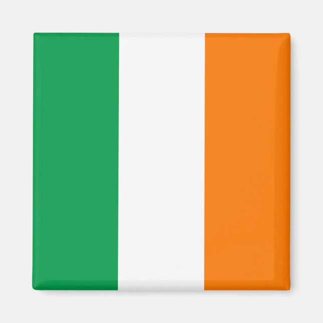 Die irische Flagge, irische Tricolor Magnet (Vorne)