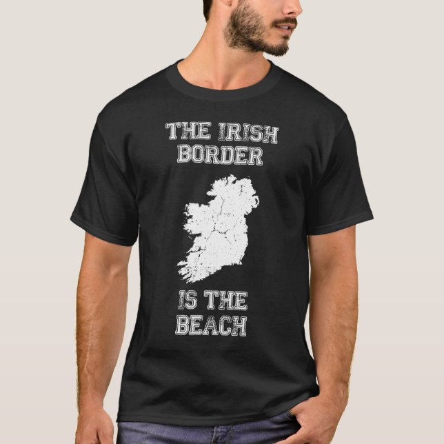 Die irische Grenze ist der Strand T-Shirt (Vorderseite)