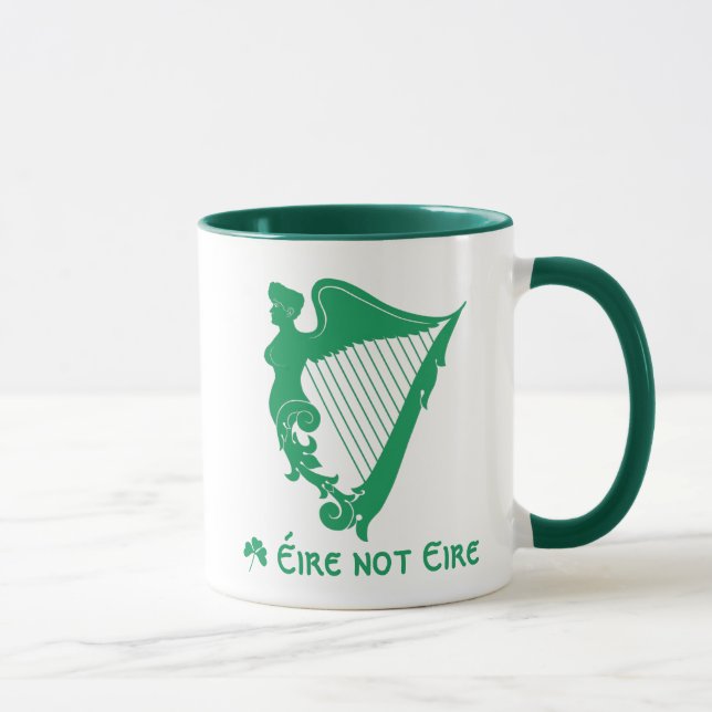 Die irische Harfe - ein Symbol Irlands Tasse (Rechts)