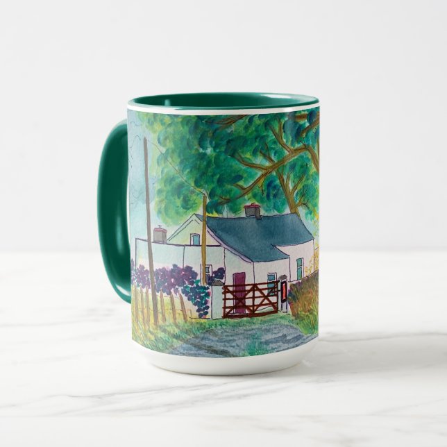 Die irische Hütte Tasse (Vorderseite Links)