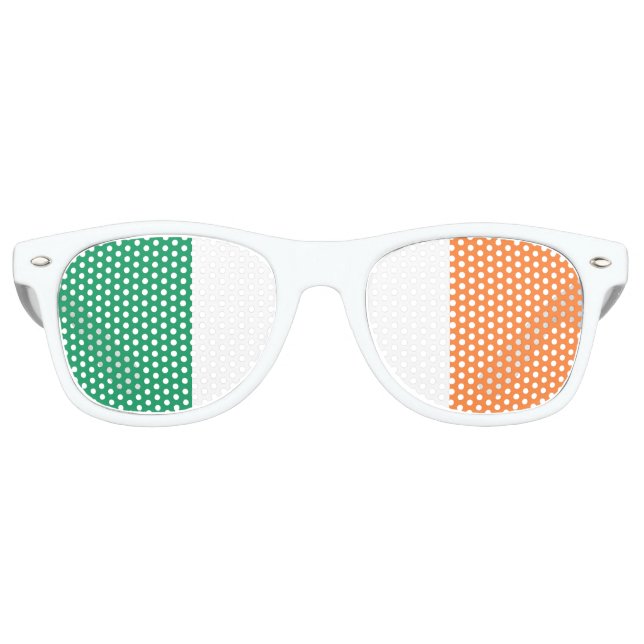 Die irische Trikolore | Flagge Irlands Partybrille (Vorderseite)