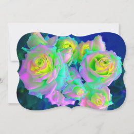 Die irisierenden perligen Rosen Karte