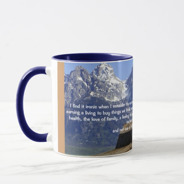 Die Ironie des Lebens Tasse (Links)