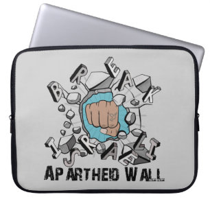 Die israelische Apartheid Wall Westbank-Barrier fa Laptopschutzhülle