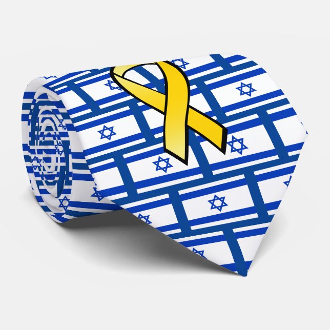 Die israelische Flagge bringt ihnen Zuhause frei Krawatte (Gerollt)