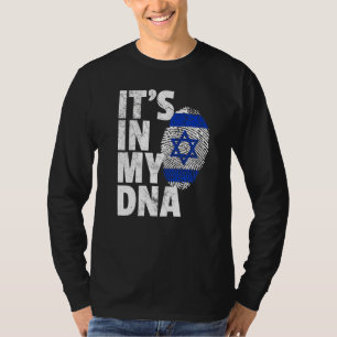 Die israelische Flagge Israels in meinem DNA-Weihn T-Shirt