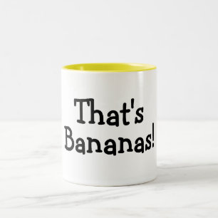 Die ist Bananen Zweifarbige Tasse