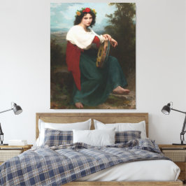 Die Italienerin mit der Baskischen Trommel (1872) Leinwanddruck