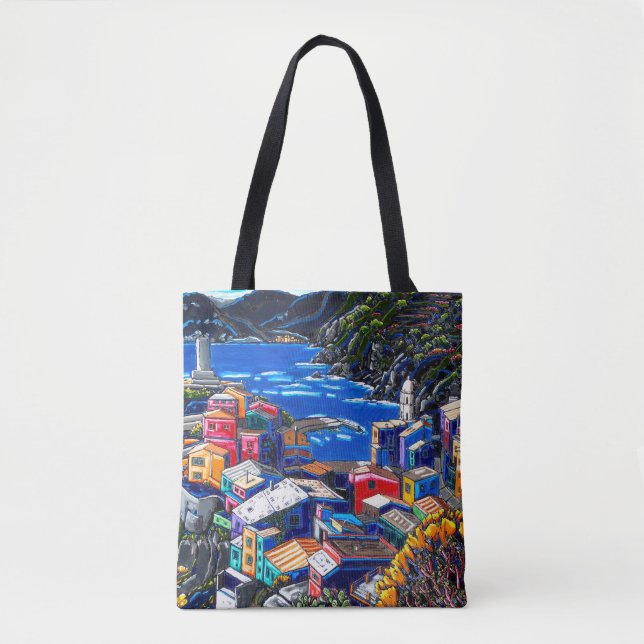 Die italienische Dorf-Umhängetasche Tasche (Vorderseite)