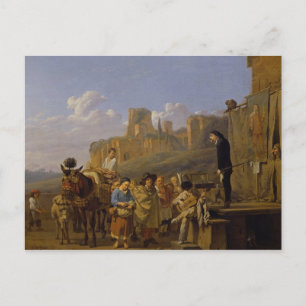 Die italienischen Charlatans, 1657 Postkarte