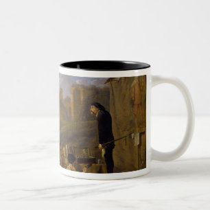 Die italienischen Scharlatane, 1657 Zweifarbige Tasse