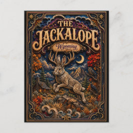 Die Jackalope Wyoming Popcut Legenden Postkarte