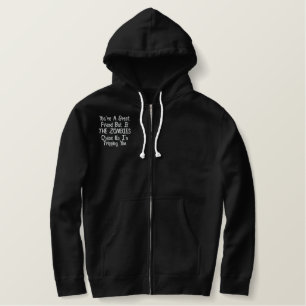 Die Jacke der Zombie-Männer Bestickter Hoodie