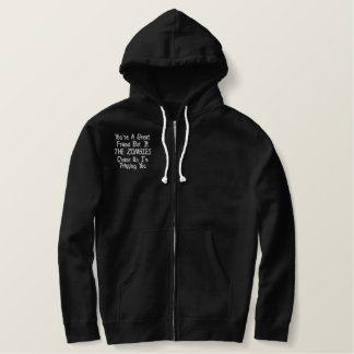 Die Jacke der Zombie-Männer Bestickter Hoodie