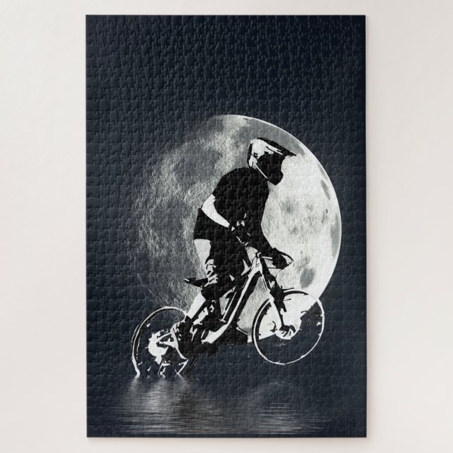 Die Jagd auf den Mond - Mountainbiker (Vertikal)