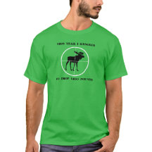 Die Jagd auf die Elche - Der männliche T - Shirt