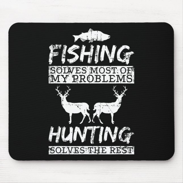 Die Jagd auf die Fische löst Probleme beim Hirsch Mousepad (Vorne)