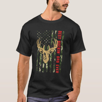 Die Jagd auf Hirsche unter amerikanischer Flagge, T-Shirt