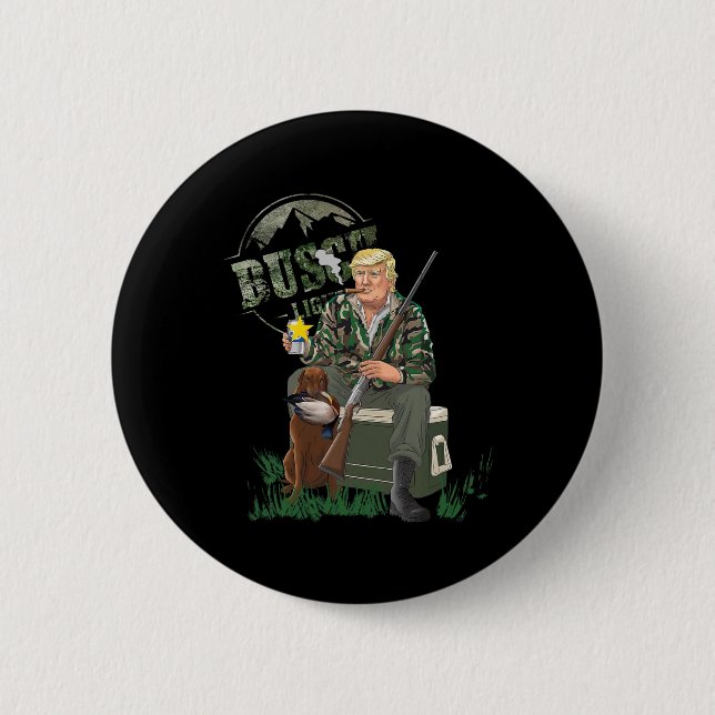 Die Jagd auf Trump Camouflage Duck Election Mega 2 Button (Vorderseite)