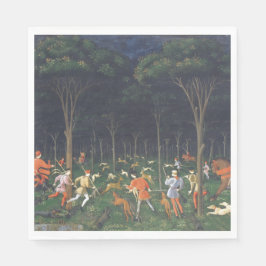 Die Jagd im Wald (von Paolo Uccello) Serviette