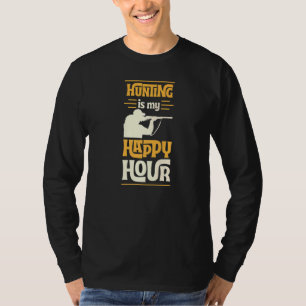 Die Jagd ist meine glückliche Stunde Elch Hirsch R T-Shirt