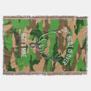 "Die Jagd ist über" rustikalem kundenspezifischem Decke