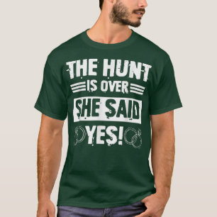 Die Jagd ist vorbei, sagte lustige Trauzeuge Bache T-Shirt