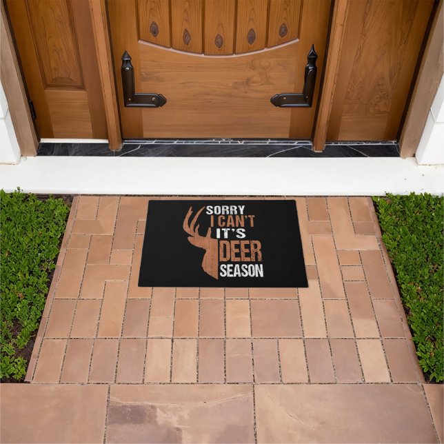 Die Jagd tut ihrer Hirschsaison lustigen Jäger Vat Fußmatte (Außenbereich)