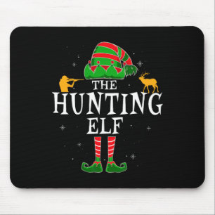 Die Jagdelf-Gruppe passt Familie Weihnachten Hu Mousepad